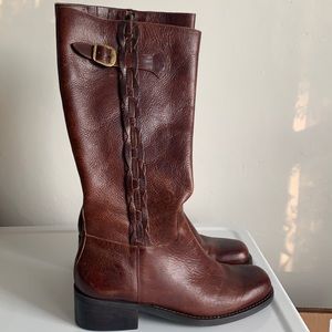 NWOT Nicole Knee High Leather Riding Boots